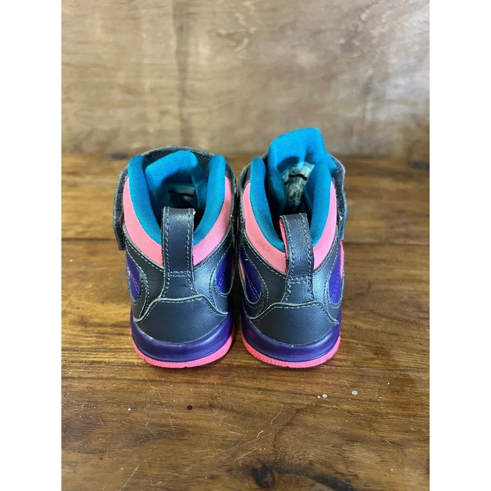 Jordan Toddler Sneaker Bundle Jordan 4 5 Retro Tropical Teal Pink Purple 3 Pairs